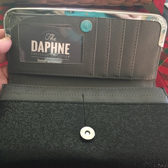 NWOT RFID Wallet Black Glitter - Picture 3 of 7